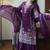 Purple Georgette Embroidered Kurta Palazzo set