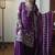 Purple Georgette Embroidered Kurta Palazzo set