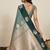 green floral zari banarasi art silk festival wear saree with blouse