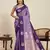 purple zari woven banarasi art silk classic ethnic saree with blouse