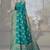 Teal Blue Dola Art Silk Saree with Rich Zari Woven Work & Traditional Border | Unstitched Blouse Included by Maharanga
