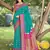 sea green color soft silk blend woven work women's beautiful saree