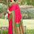 pink color soft silk blend woven work women's beautiful saree