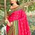 pink color soft silk blend woven work women's beautiful saree