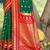 green color soft silk blend woven work women's beautiful saree