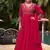 Pink Vichitra Embroidered Gown set