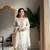 White Chinon Embroidered Salwaar Suit