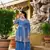 Sky Blue Georgette Kurta Palazzo Set
