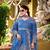 Sky Blue Georgette Kurta Palazzo Set