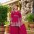 Pink Georgette Kurta Palazzo Set