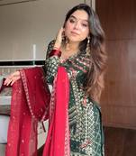 Gulaabo Georgette Embroidered Kurta Sharara set