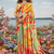 multicolor premium printed saree with blouse