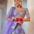 Lavender Embroidered Silk Lehenga Set