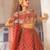 Copper Embroidered Silk Lehenga Set
