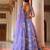 Lavender Embroidered Silk Lehenga Set