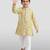 kids yellow festive kurta set with embroidery for haldi & weddings