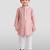 boys pink embroidered kurta set for weddings & festive