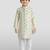 boys off white embroidered kurta set for weddings & festive