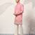 PINK VISCOSE SILK THREAD & SEQUINS EMBROIDERED WORK WEDDING FESTIVAL MARRIAGE PARTY WEAR STRAIGHT MENS KURTA