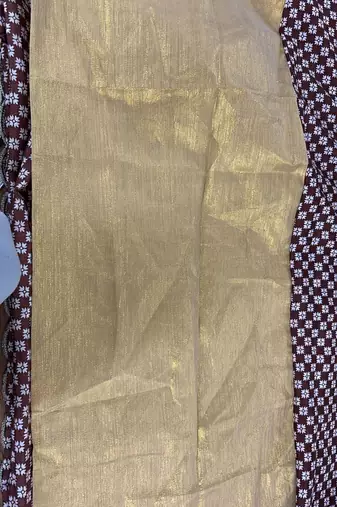 Wine Sequin Codding Chinon Saree with Blouse