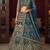 teal net sequin embroidered lehenga choli set with blouse anddupatta
