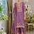 Luxury wedding lavender embroidered kurta palazzo set