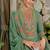Luxury wedding seagreen embroidered kurta palazzo set