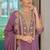 Luxury wedding lavender embroidered kurta palazzo set