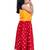 sleevless solid top with printed lehenga  - yellow & red