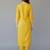 Yellow  embroidered rayon kurta set
