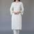 White embroidered rayon kurta set