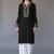 Black embroidered rayon kurta set