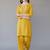 Yellow embroidered rayon kurta set