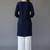 Navy embroidered rayon kurta set
