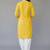 Yellow  embroidered rayon kurta set