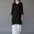 Black embroidered rayon kurta set