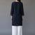 Navy  embroidered rayon kurta set