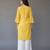 Yellow embroidered rayon kurta set