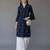 Navy embroidered rayon kurta set