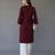 Maroon embroidered rayon kurta set