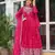 Pink Thread & Sequins Work Anarkali Set