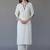 White embroidered rayon kurta set