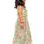 cotton sleeveless all over prined top with lehenga - olive green & pink