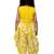 cotton sleeveless embellished jumpsuit - yellow & white