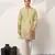 Pista viscose silk thread with sequence embroidered work kurta only