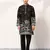 Black viscose silk thread with sequence embroidered work kurta only