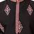 Black viscose silk thread with sequence embroidered work kurta only