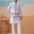 Sky blue silk multi thread with embroidered work kurta jacket & bottom