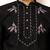 Black viscose silk thread with sequence embroidered work kurta & dupatta
