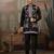 Black viscose silk multi thread with sequence embroidered work kurta jacket & bottom